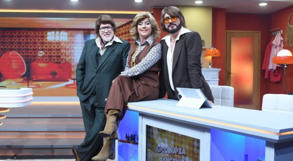 Mario Battifiaca, Daniela Trbović i Robert Ferlin u showu "Godina za pamćenje"/ foto HRT Komunikacije