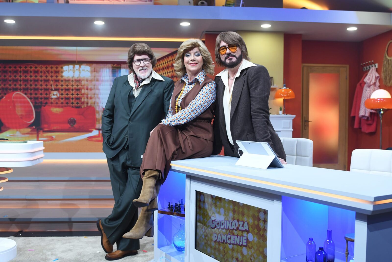 Mario Battifiaca, Daniela Trbović i Robert Ferlin u showu "Godina za pamćenje"/ foto HRT Komunikacije