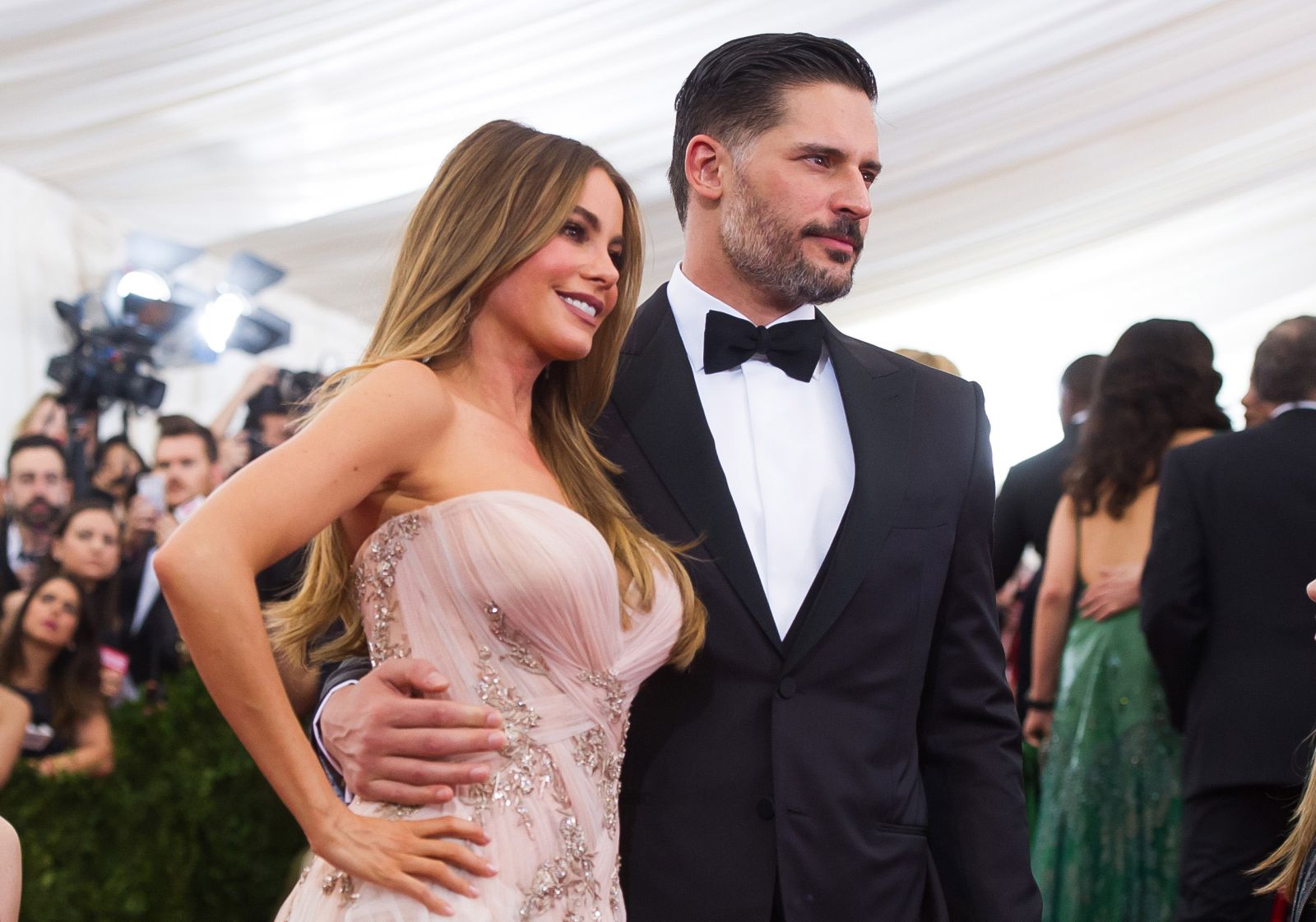 Sofia Vergara and Joe Manganiello arrive at The Metropolitan Museum of Art's Costume Institute benefit gala celebrating "China: Through the Looking Glass" on Monday, May 4, 2015, in New York. (Photo by Charles Sykes/Invision/AP)