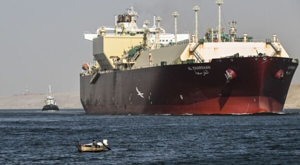 epa11040943 A ship crosses the Suez Canal towards the Red Sea in Ismailia, Egypt, 22 December 2023. On 18 December, the US Department of Defense announced a multinational operation to safeguard trade and to protect ships in the Red Sea, amid the recent escalation in Houthi attacks originating from Yemen, according to a press release from the U.S. Department of Defense. These attacks in recent weeks had prompted major shipping companies to reroute their operations and raised concerns of prolonged disruptions to global trade.  EPA/MOHAMED HOSSAM