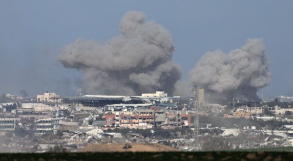 epa11047843 Smoke rises from the Shujaiya neighborhood in the Gaza Strip, following Israeli airstrikes, as seen from a position near the Israeli-Gaza border, in southern Israel, 29 December 2023. More than 20,900 Palestinians and at least 1,300 Israelis have been killed, according to the Palestinian Health Ministry and the Israel Defense Forces (IDF), since Hamas militants launched an attack against Israel from the Gaza Strip on 07 October, and the Israeli operations in Gaza and the West Bank which followed it. The Israeli military stated that its ground, air, and naval troops are 'continuing to strike' targets in the Gaza Strip.  EPA/ATEF SAFADI