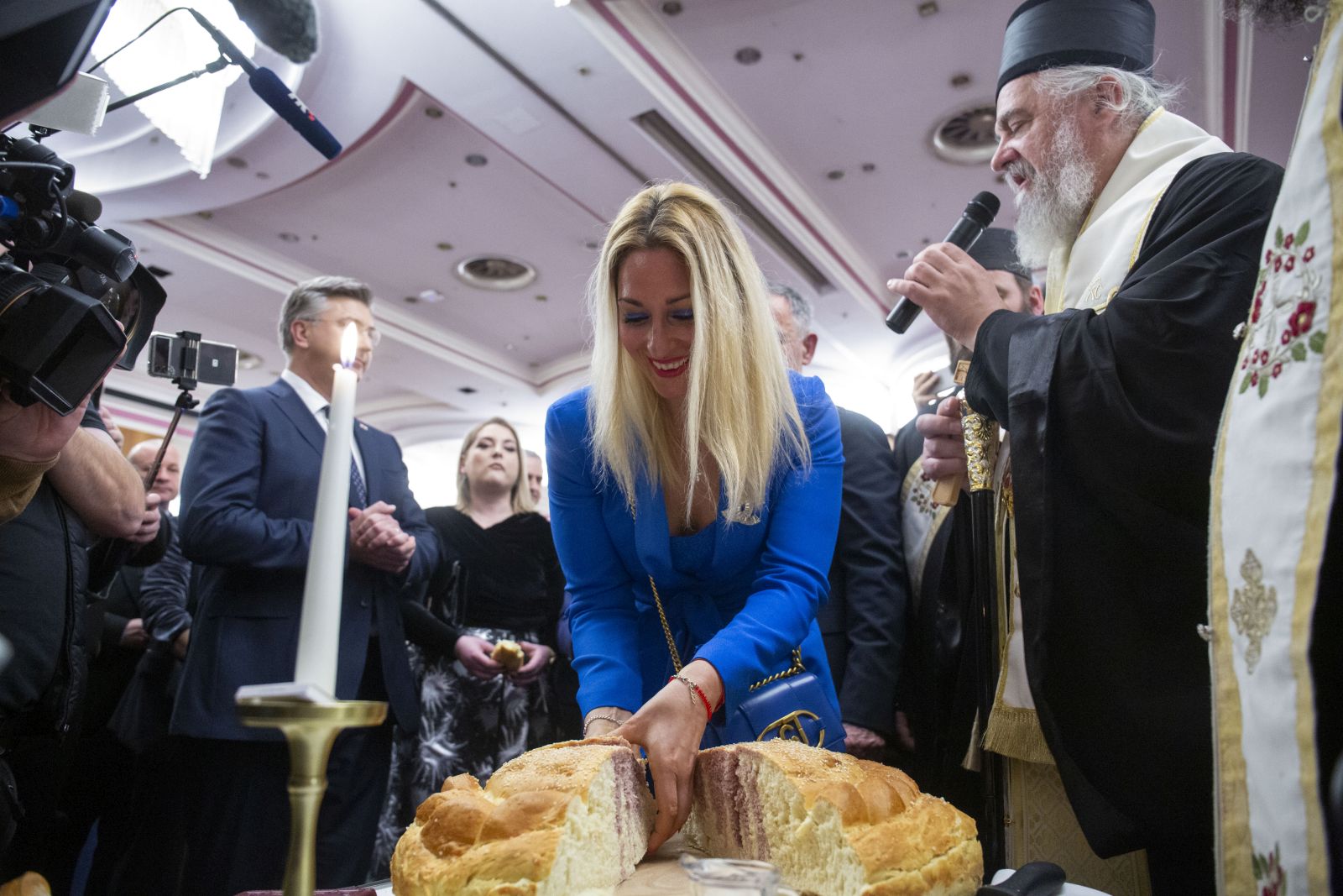 Zagreb, 06.01.2024 -  Primanje u povodu proslave Božića po julijanskom kalendaru u organizaciji Srpskog narodnog vijeća.  foto HINA/ Daniel KASAP/ dk