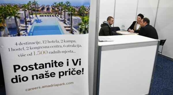 1.2.2023., Zagreb - U Kongresnom centru na Zagrebackom velesajmu Hrvatski zavod za zaposljavanje (HZZ) organizirao je Dane poslova u turizmu. Photo: Davorin Visnjic/PIXSELL