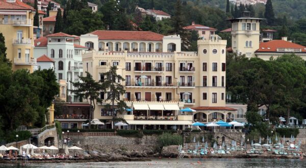 02.09.2015., Opatija - Hotel Miramar, pogled s mora. "nPhoto: Goran Kovacic/PIXSELL