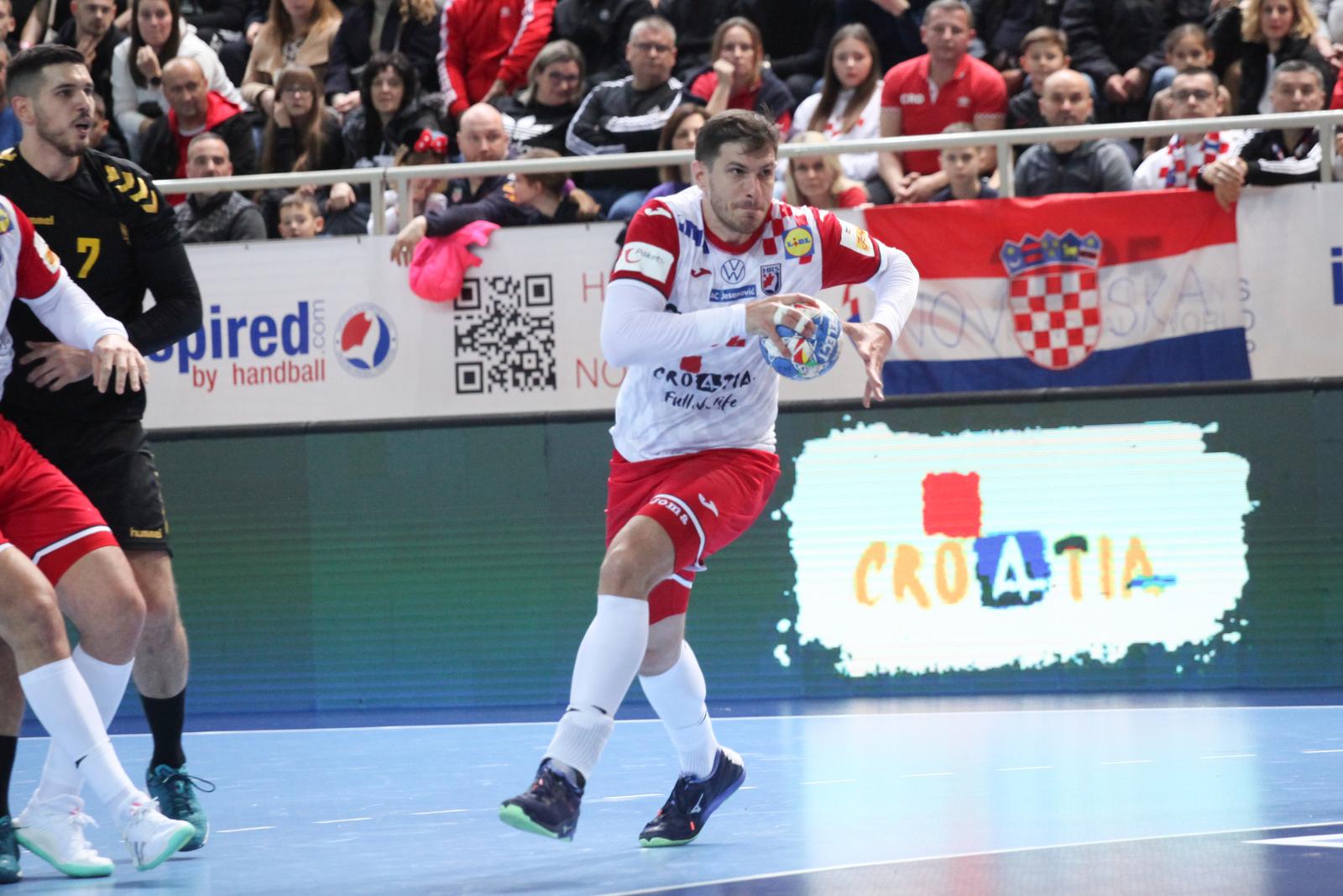 04.01.2024., Porec - Rukometna utakmica Croatia Cup, Hrvatska - Crna Gora Photo: Luka Batelic/PIXSELL
