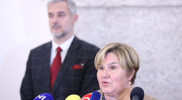 04.12.2023., Zagreb - U Saboru je odrzan okrugli stol „10 godina od narodnog referenduma o braku. Osvrt na proslost i poucci za budućnost“ u organizaciji zastupnika Nine Raspudica. Nakon okruglog stola sudionici su dali izjave za medije.
 Photo: Patrik Macek/PIXSELL