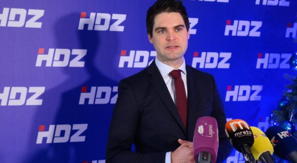 05.01.2024., Zagreb - Tiskovna konferencija zastupnika u Europskom parlamentu Karla Resslera u GO HDZ-a Grada Zagreba. Photo: Davor Puklavec/PIXSELL