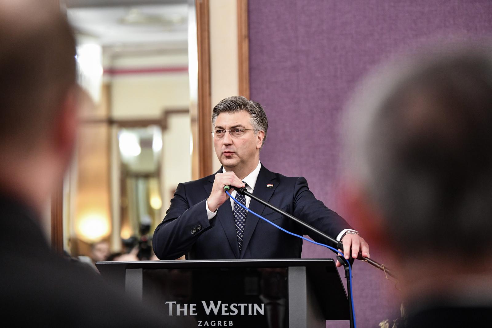 06.01.2024., Zagreb - Proslava Pravoslavnog Bozica u hotelu Westin. Premijer Andrej Plenkovic Photo: Josip Regovic/PIXSELL