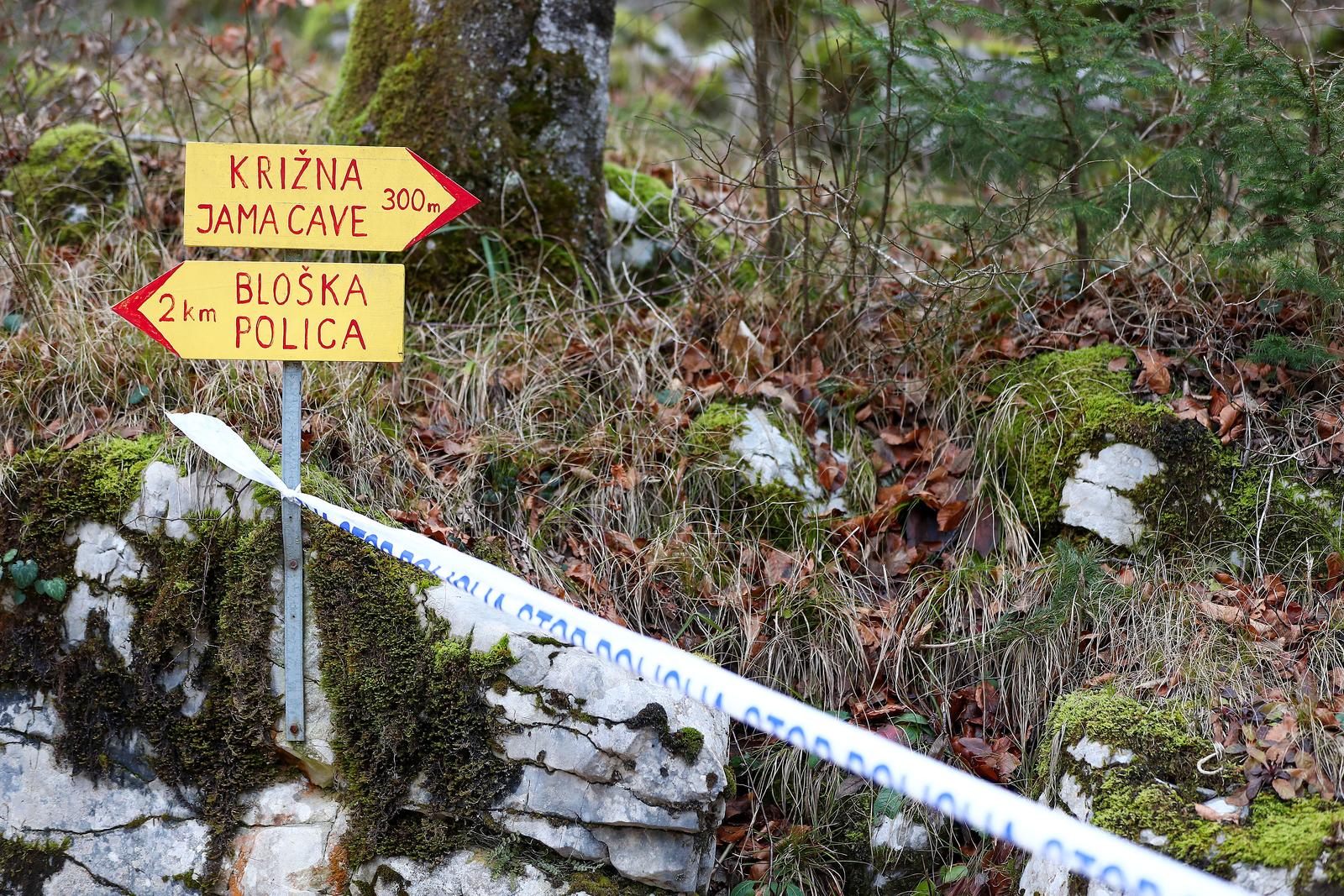 08.01.2024., Krizna jama, Grahovo, Slovenija - Petero ljudi zarobljeno je u Kriznoj jami od subote poslijepodne.  Photo: Matija Habljak/PIXSELL