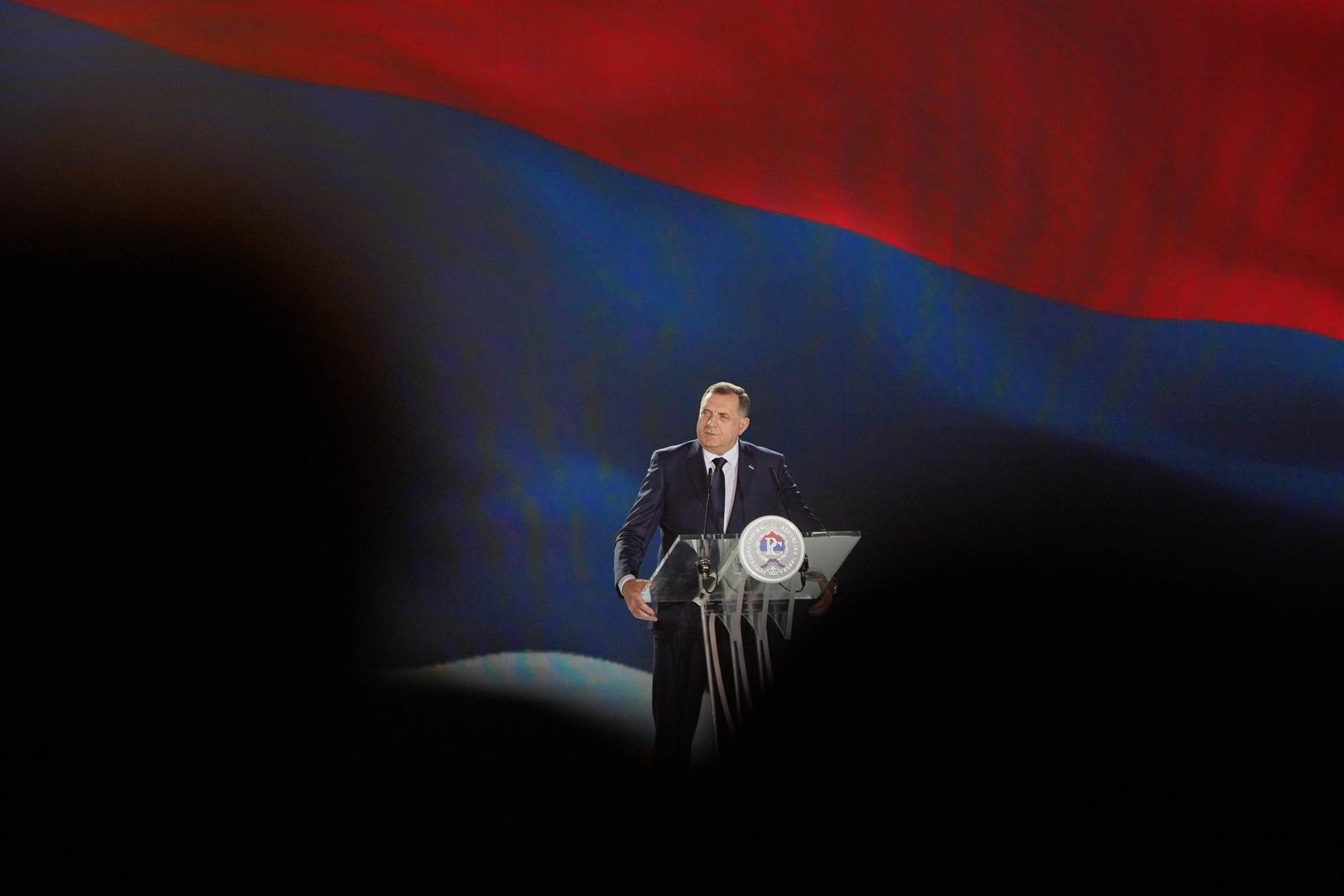 08.01.2024.,Banja Luka - Svecana akademija povodom Dana Republike Srpske  odrzana je  u Sportskoj dvorani "Borik". Dan Republike Srpske zabranjen je od strane Ustavnog suda BiH jer je proglasen neustavnim. Photo: Dejan Rakita/PIXSELL