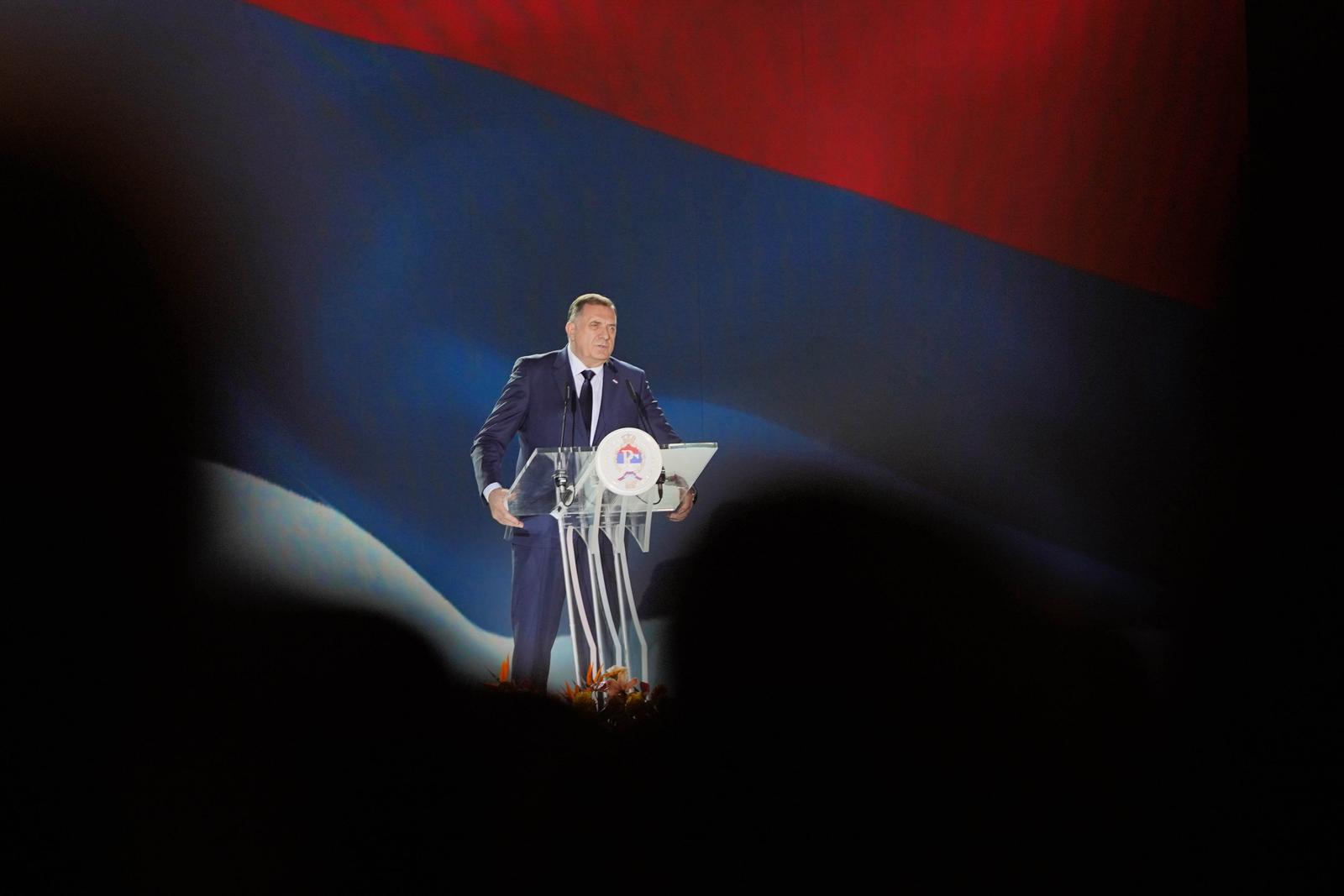 08.01.2024.,Banja Luka - Svecana akademija povodom Dana Republike Srpske  odrzana je  u Sportskoj dvorani "Borik". Dan Republike Srpske zabranjen je od strane Ustavnog suda BiH jer je proglasen neustavnim. Photo: Dejan Rakita/PIXSELL