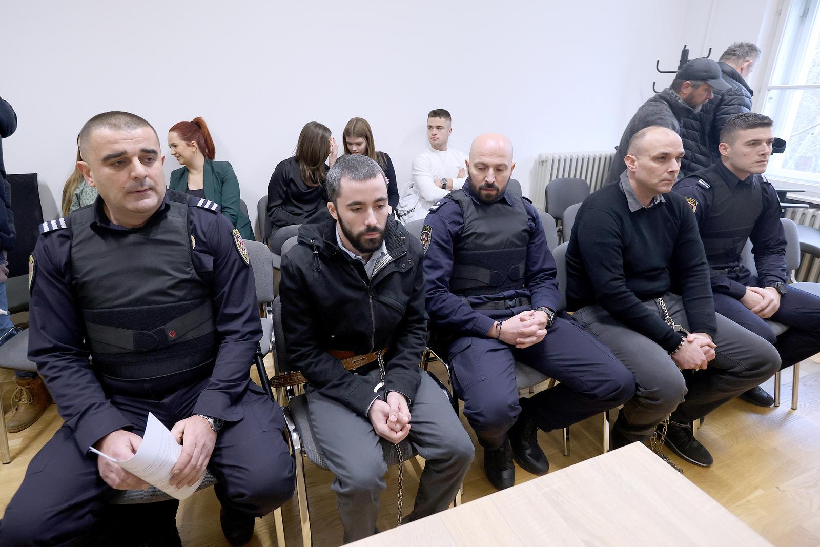 09.01.2024., Zagreb - Na Zupanijsom sudu nastavljeno je sudjenje Kristijanu Knegi i Dorianu Mrakovicu za ubojstvo i pomaganje u ubojstvu Tomislava Sablje . 
 Photo: Patrik Macek/PIXSELL