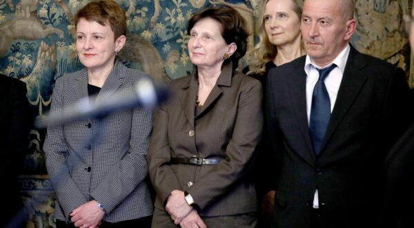 09.03.2023., Zagreb - U Saboru je odrzana ceremonija polaganja svecane prisege novoizabranih potpredsjednika i clanova Drzavnog izbornog povjerenstva Republike Hrvatske predsjedniku Hrvatskoga sabora Gordanu Jandrokovicu. Photo: Patrik Macek/PIXSELL