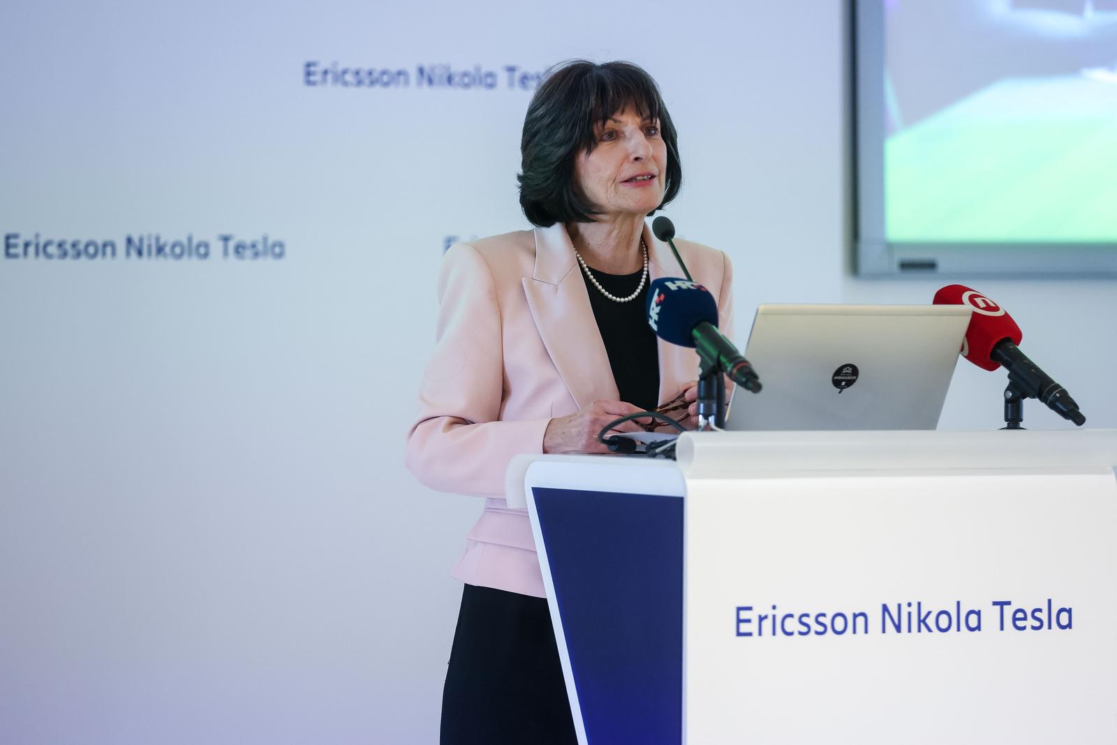 09.11.2023., Zagreb - Obilazak tvrtke "Ericsson Nikola Tesla" i prezentacija rada drustva "Ericsson Nikola Tesla". Gordana Kovacevic predsjednica je kompanije Ericsson Nikola Tesla. Photo: Igor Kralj/PIXSELL