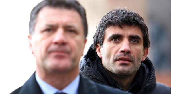 23.12.2009., Zagreb - Na Cvjetnom trgu odrzan domjenak Hoto grupe. Zdravko i Zoran Mamic. rPhoto: Igor Kralj/PIXSELL