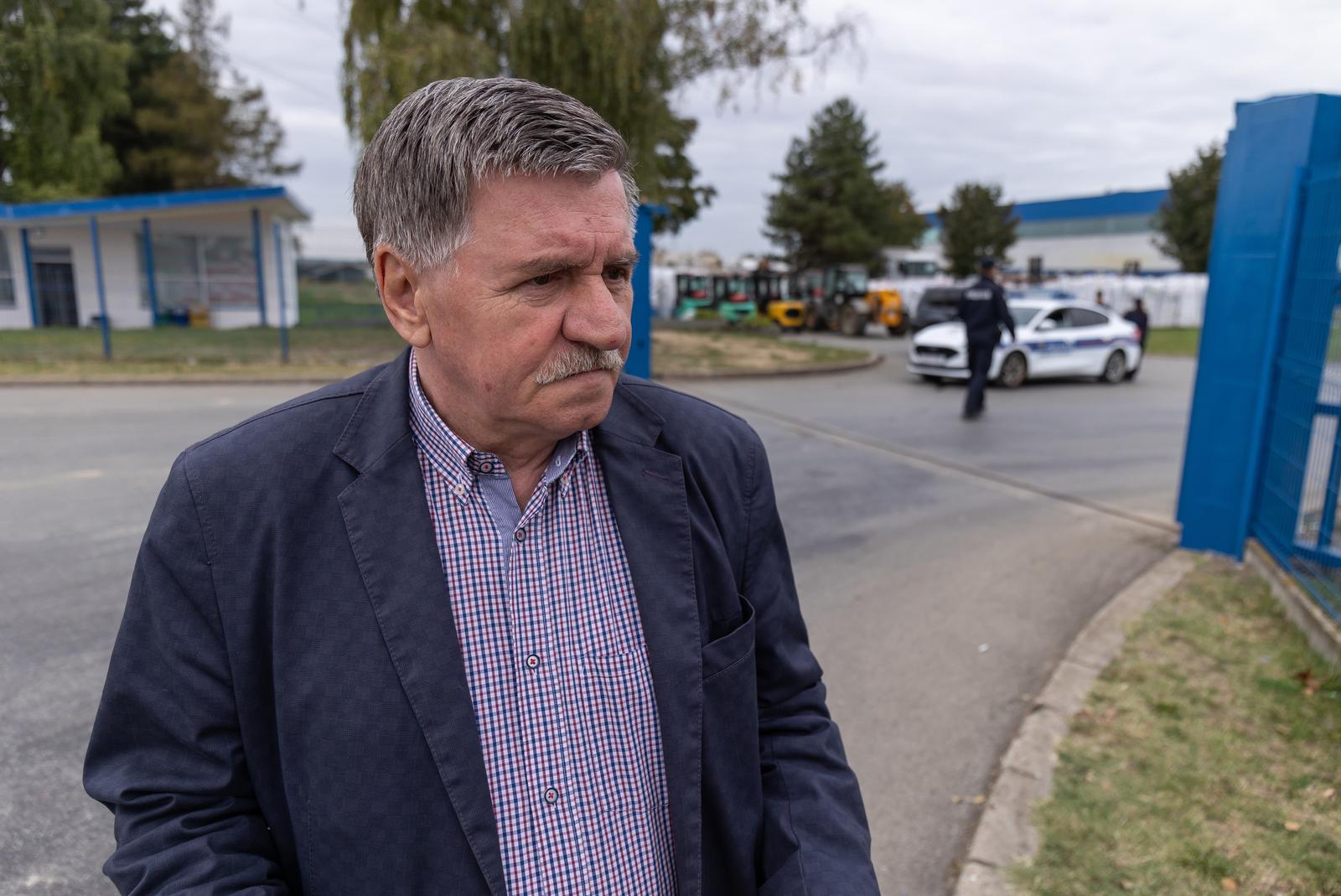 10.10.2023., Osijek - Na pozaristu tvrtke Drava International zapoceo je policijski ocevid glede utvrdjivanja uzroka pozara. Photo: Davor Javorovic/PIXSELL