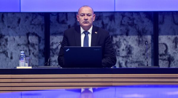 11.01.2024., Zagreb - Odrzana 277. sjednica Vlade u Nacionalnoj i sveucilisnoj knjiznici. potpredsjednik Vlade i ministar branitelja Tomo Medved Photo: Igor Kralj/PIXSELL