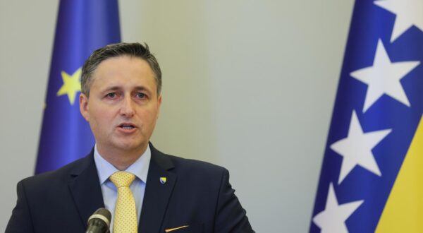 11.05.2023., Ured predsjednika, Zagreb - Dolazak clana Predsjednistva Bosne i Hercegovine Denisa Becirovica na radni sastanak sa predsjednikom Zoranom Milanovicem. Izjave za medije nakon sastanka. Photo: Luka Stanzl/PIXSELL