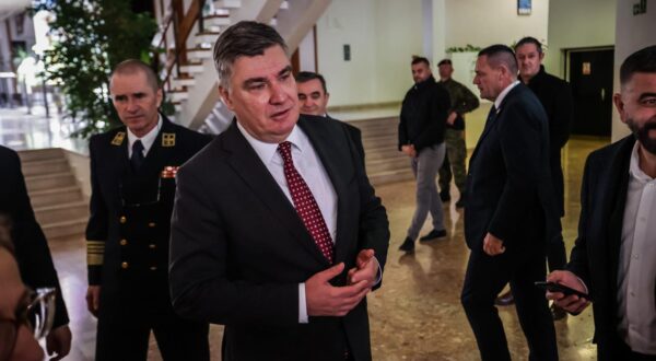 12.01.2024., Split - U Domu Hrvatske vojske "General-bojnik Ivo Jelic" odrzana je svecanost primopredaje duznosti zapovjednika Hrvatske ratne mornarice. Zoran MIlanovic Photo: Zvonimir Barisin/PIXSELL