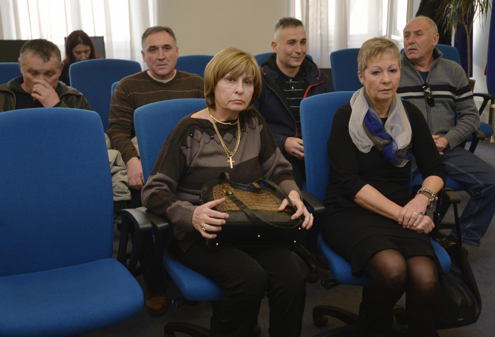 13.02.2015., Zagreb -  Na Zupanijskom sud izrecena je presuda Neviji Bukovic i jos osam optuzenika zbog laznih mirovina.rPhoto: Marko Lukunic/PIXSELL