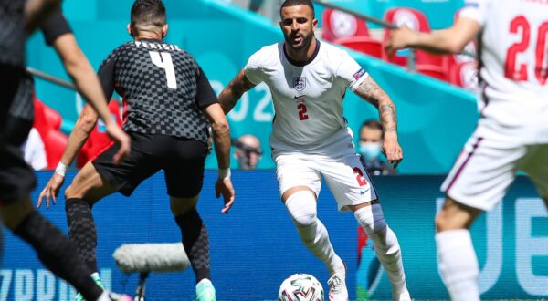 13.06.2021., London, Engleska - Wembley. UEFA Europsko prvenstvo 2020, skupina D, 1. kolo, Engleska - Hrvatska. Kyle Walker. rPhoto: Luka Stanzl/PIXSELL