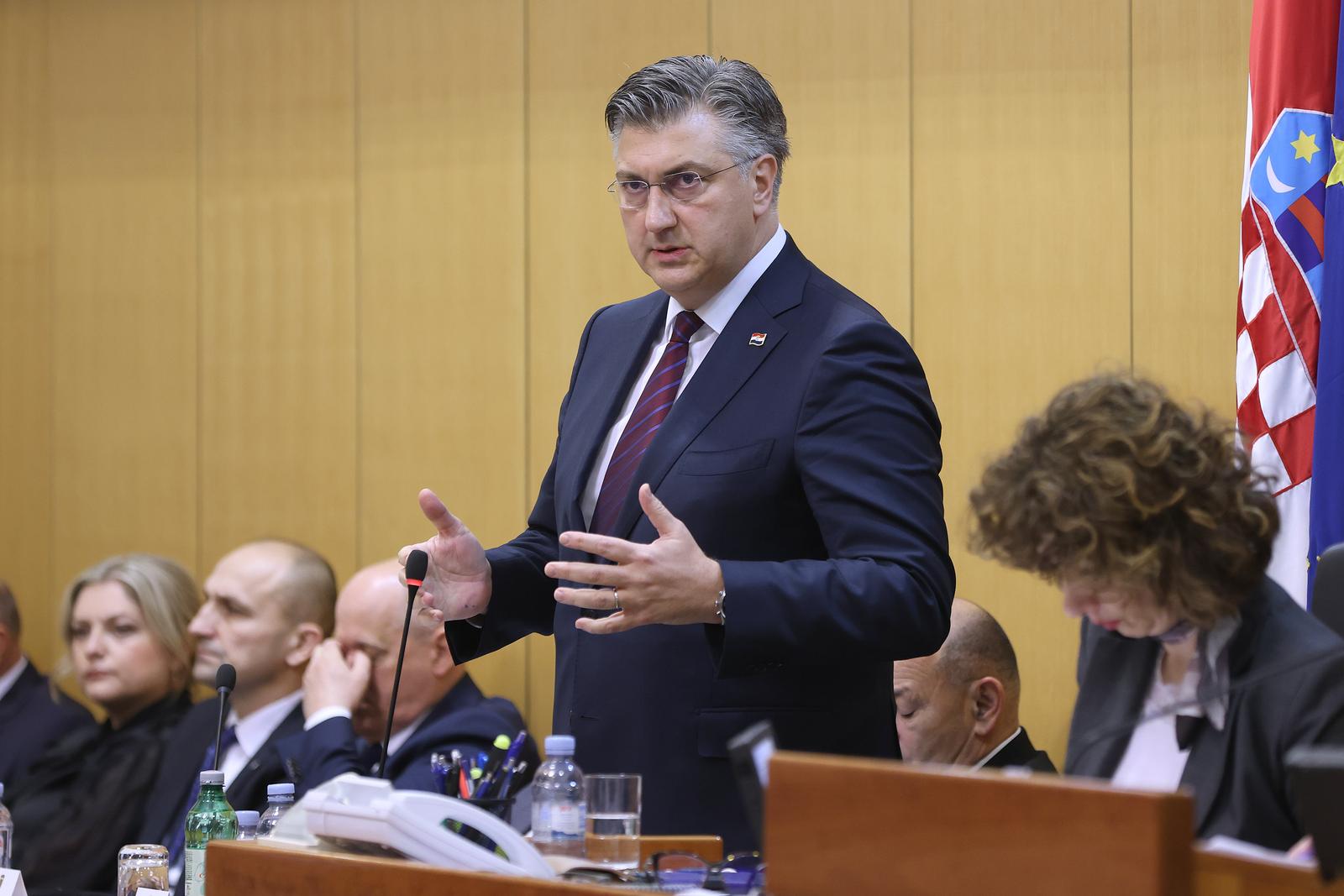 15.01.2024., Zagreb - Usvajanjem dnevnog reda i aktualnim prijepodnevom pocela je 21. sjednica Hrvatskoga sabora, koja bi prema planu trebala trajati do kraja ozujka.
 Photo: Patrik Macek/PIXSELL
