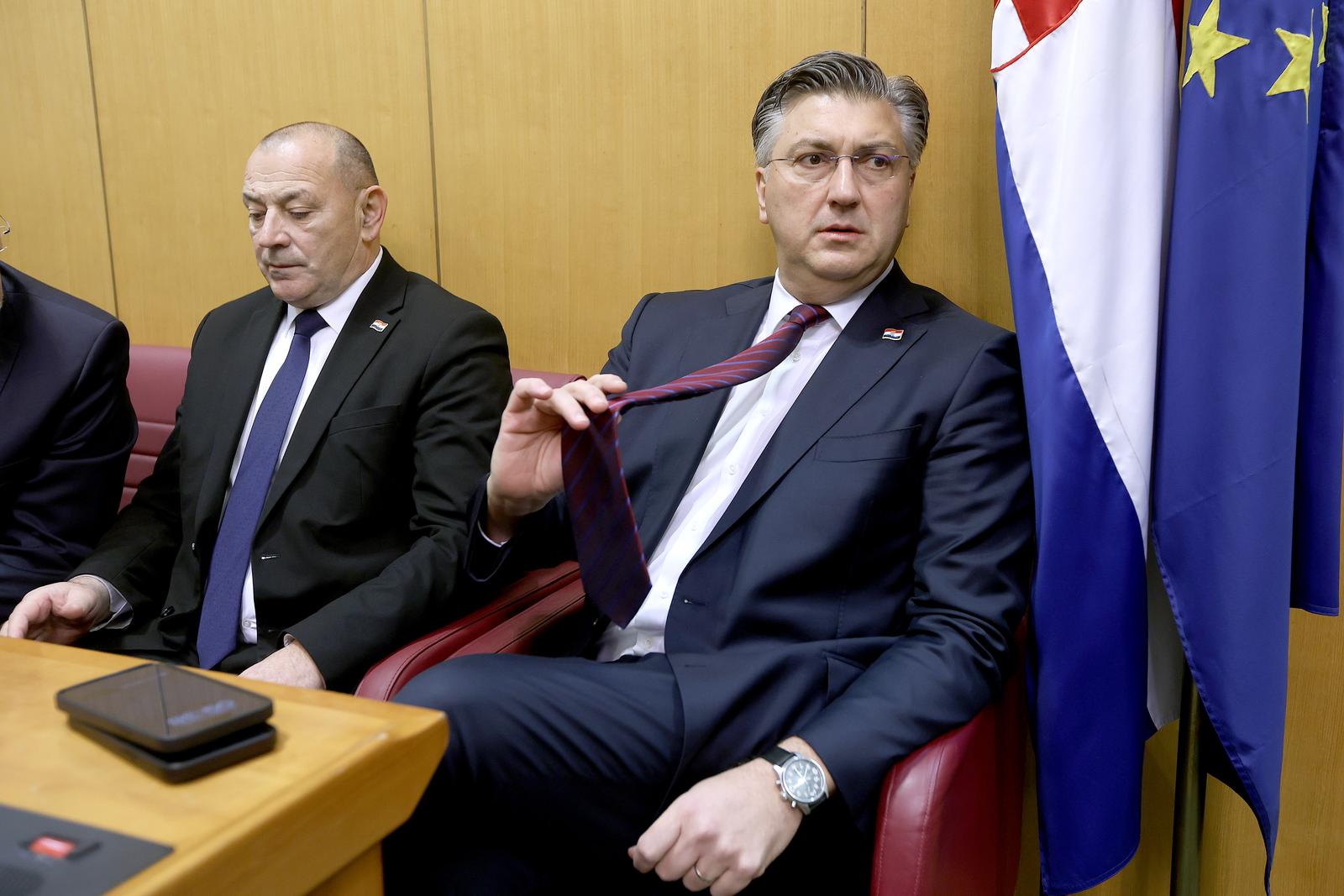 15.01.2024., Zagreb - Usvajanjem dnevnog reda i aktualnim prijepodnevom pocela je 21. sjednica Hrvatskoga sabora, koja bi prema planu trebala trajati do kraja ozujka.
 Photo: Patrik Macek/PIXSELL