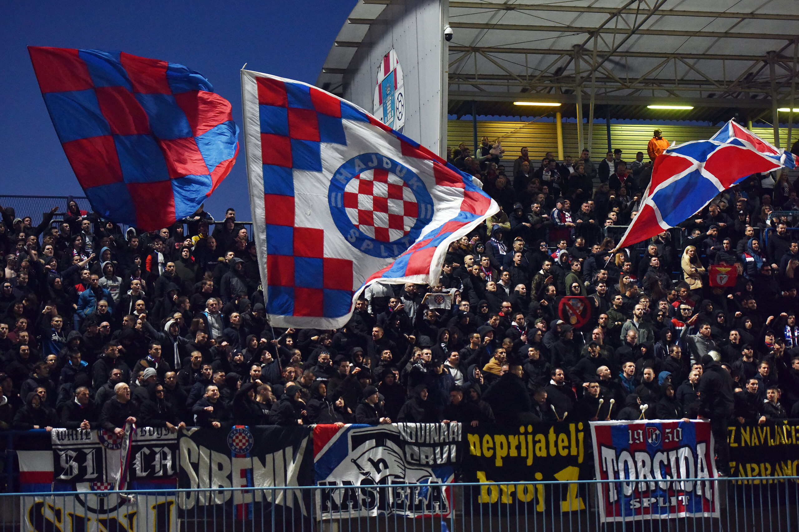 15.02.2020., Gradski stadion Ivan Kusek Apas, Koprivnica - Hrvatski Telekom Prva liga, 22. kolo, NK Slaven Belupo - HNK Hajduk. rPhoto: Vjeran Zganec Rogulja/PIXSELL