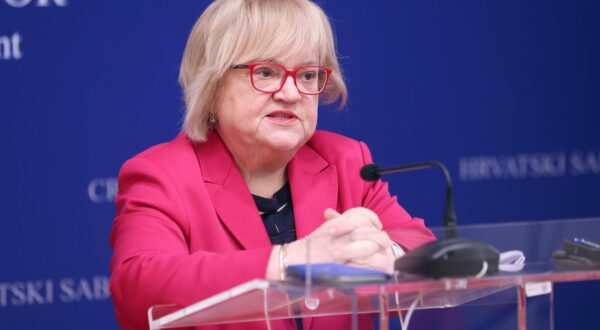 16.01.2024., Zagreb - Na konferenciji za medije odrzanoj u Saboru o izmjenama Kazenenog zakona govorila je Anka Mrak Taritas.
 Photo: Patrik Macek/PIXSELL