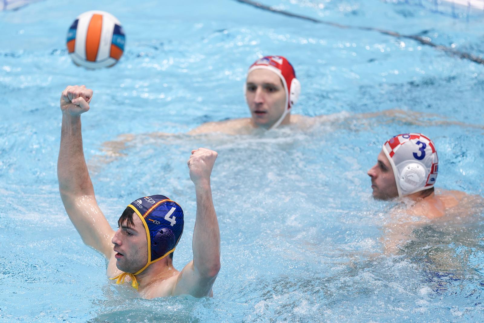 16.01.2024., bazen na Mladosti, Zagreb - LEN 36. Europsko prvenstvo u vaterpolu, finale, Hrvatska - Spanjolska. Photo: igor Kralj/PIXSELL