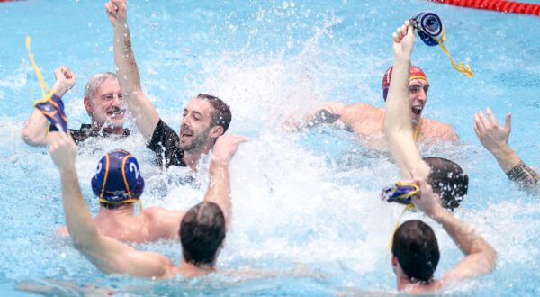 16.01.2024., bazen na Mladosti, Zagreb - LEN 36. Europsko prvenstvo u vaterpolu, finale, Hrvatska - Spanjolska. Photo: igor Kralj/PIXSELL