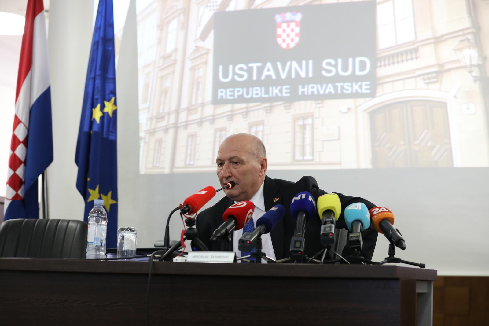 16.05.2022., Zagreb - Na Sjednici Ustavnog suda raspravljano je o ustavnosti referendumskih pitanja inicijative "Dosta je stozerokracije" koje su uspjele prikupiti 400 tisuca potpisa. Photo: Patrik Macek/PIXSELL