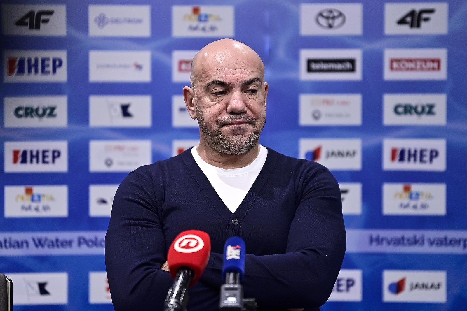17.01.2024., Zagreb - Konferencija za medije Hrvatske vaterpolo reprezentacije nakon zavrsenog Europskog prvenstva. Izbornik Ivica Tucak Photo: Igor Soban/PIXSELL