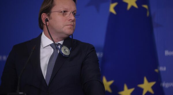 17.05.2023., Usora, Bosna i Hercegovina - Konferencija za medije predsjedateljice Vijeca ministara BiH Borjane Kristo i europskog komesaar za prosirenje Olivera Varhelyia.

  Photo: Armin Durgut/PIXSELL