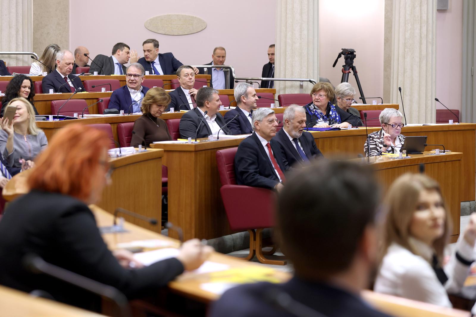 18.01.2024., Zagreb - Sabor 21. sjednicu nastavlja raspravom o izmjenama i dopunama Kaznenog zakona.
 Photo: Patrik Macek/PIXSELL
