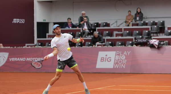 18.04.2023., Banja Luka, Bosna i Hercegovina - Mec drugog kola ATP turnira Srpska Open izmedju srpskog tenisaca Lasla Djerea i hrvatskog tenisaca Borne Corica. Borna Coric Photo: Dejan Rakita/PIXSELL