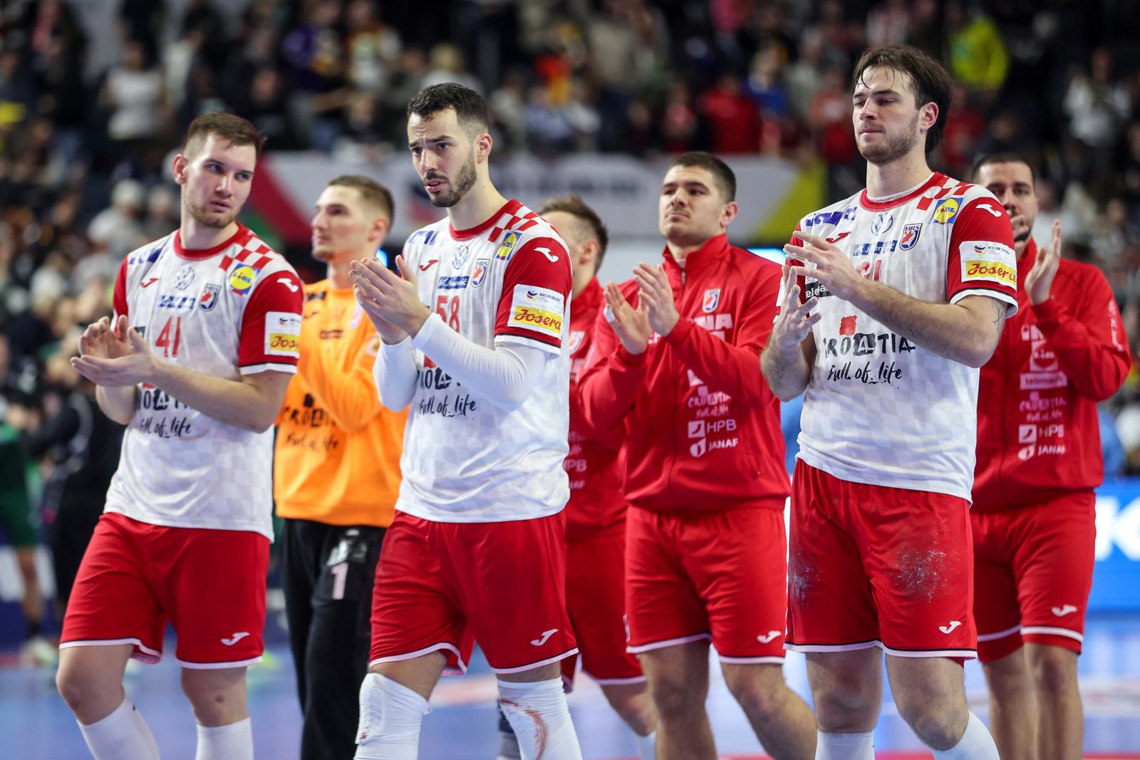 20.01.2024., Lanxess Arena, Koeln, Njemacka - EHF Europsko prvenstvo u rukometu 2024. u Njemackoj. Drugi krug, skupina 1, Madjarska - Hrvatska. Photo: Sanjin Strukic/PIXSELL