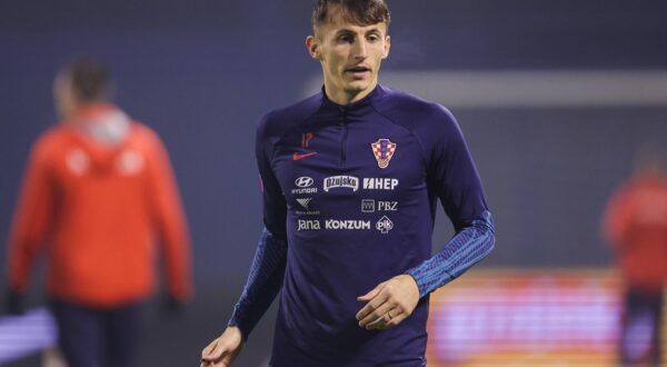 20.11.2023., stadion Maksimir, Zagreb - Trening  hrvatske nogometne reprezentacije uoci sutrasnje utakmice kvalifikacija za EURO 2024 protiv Armenije. Ante Budimir Photo: Luka Stanzl/PIXSELL