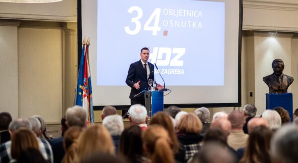 21.12.2023., Zagreb - Svecano obiljezavanje 34. obljetnice osnutka Hrvatske demokratske zajednice grada Zagreba. Photo: Neva Zganec/PIXSELL