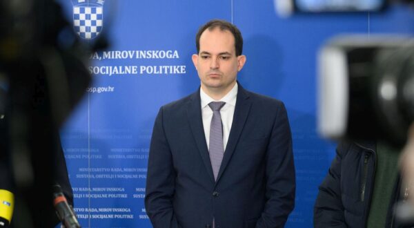 22.01.2024., Zagreb - Ministarstvo rada, mirovinskoga sustava, obitelji i socijalne politike. Sastanak Vlade RH s predstavnicima drzavnih sindikata.  

 Photo: Davor Puklavec/PIXSELL