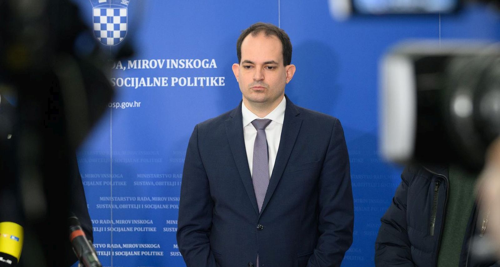 22.01.2024., Zagreb - Ministarstvo rada, mirovinskoga sustava, obitelji i socijalne politike. Sastanak Vlade RH s predstavnicima drzavnih sindikata.  

 Photo: Davor Puklavec/PIXSELL
