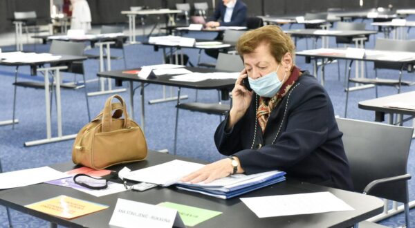 22.03.2021., Zagreb - U Kongresnoj dvorani Zagrebackog velesajma nastavljena je 40. sjednica Gradske skupstine Grada Zagreba. Ana Stavljenic Rukavina Photo: Davorin Visnjic/PIXSELL
