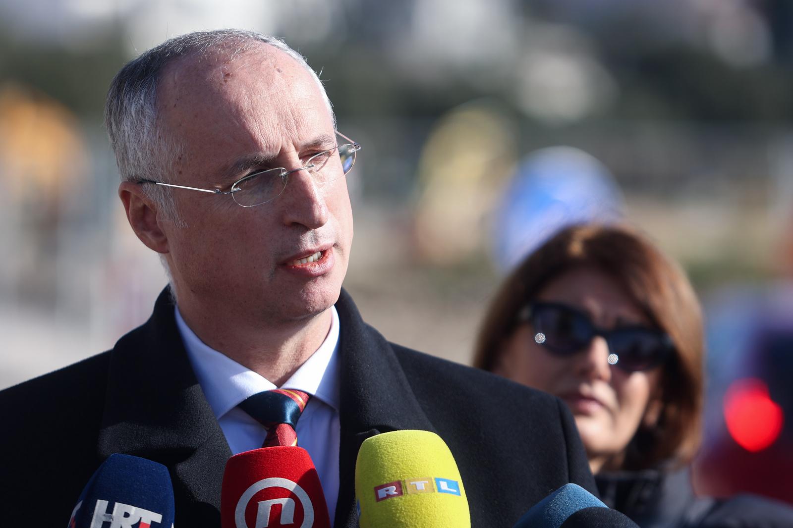 23.01.24., Split - Konferencija za medije gradonacelnika Ivice Puljka uoci otvaranja radova na platou Znjan Photo: Ivana Ivanovic/PIXSELL