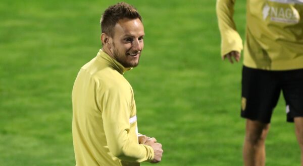 23.02.2022., Zagreb - Igraci FC Sevilla odradili su trening na stadionu Maksimir uoci sutrasnje uzvratne utakmice sesnaestine finala Europa lige protiv GNK Dinamo. Ivan Rakitic Photo: Luka Stanzl/PIXSELL