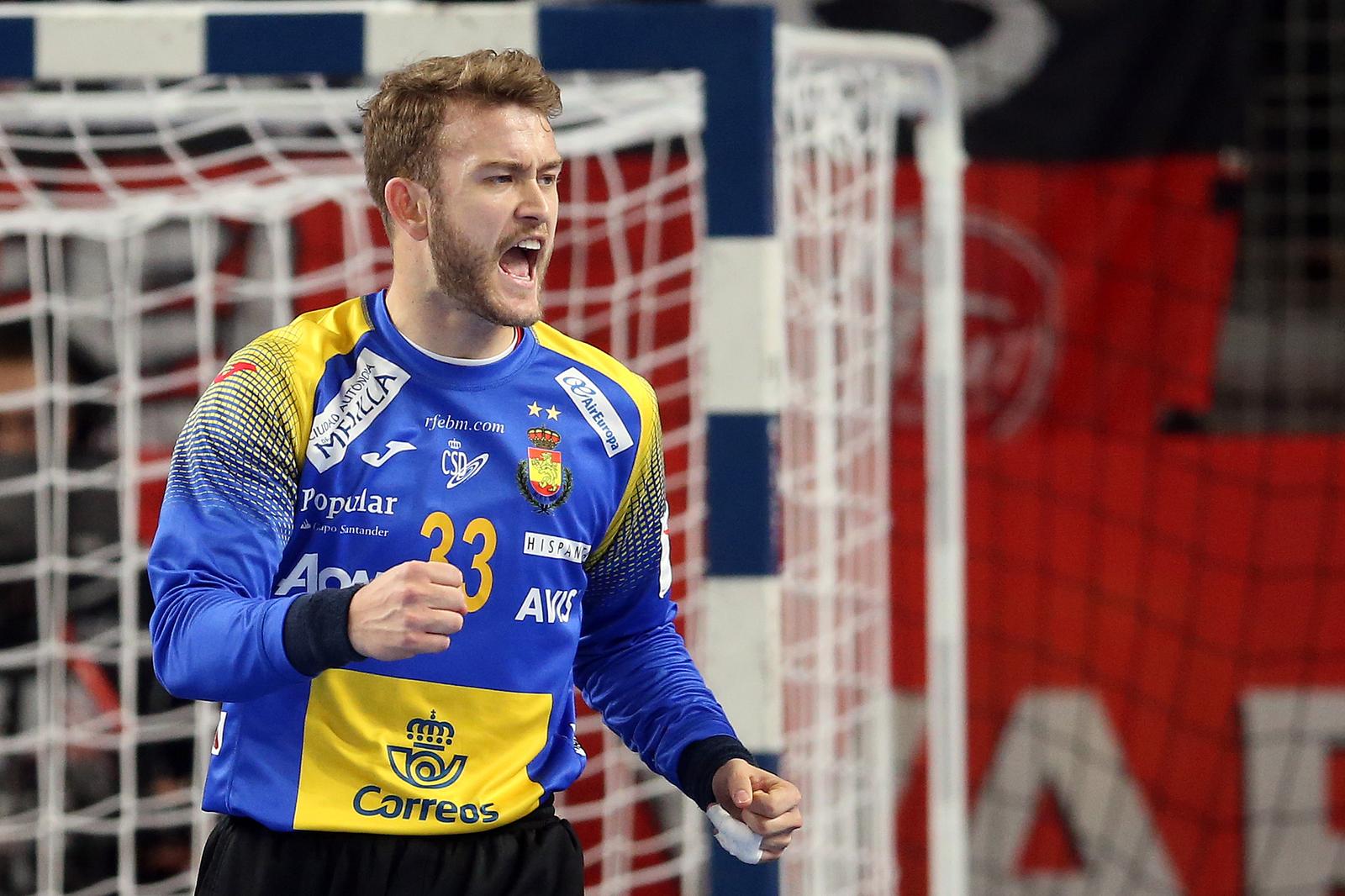 24.01.2018., Arena Varazdin, Varazdin - Europsko rukometno prvenstvo, skupina II, 3. kolo, Njemacka - Spanjolska. Gonzalo Perez de Vargas"nPhoto: Goran Stanzl/PIXSELL