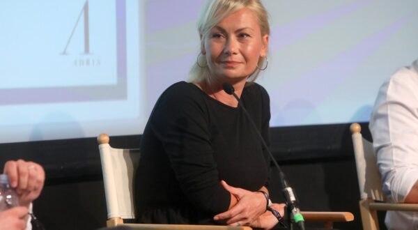 24.09.2021., Rovinj -  Weekend Media Festival, dvorana produzeni vikend. Predavanje Junaci naseg doba - istrazivacki novinari. Sudionici panela Mato Barisic, Danka Derifaj, Drago Hedl, Denis Mahmutovic, Ivan Pandzic, moderator Petar Stefanic.rPhoto: Kristina Stedul Fabac/PIXSELL
