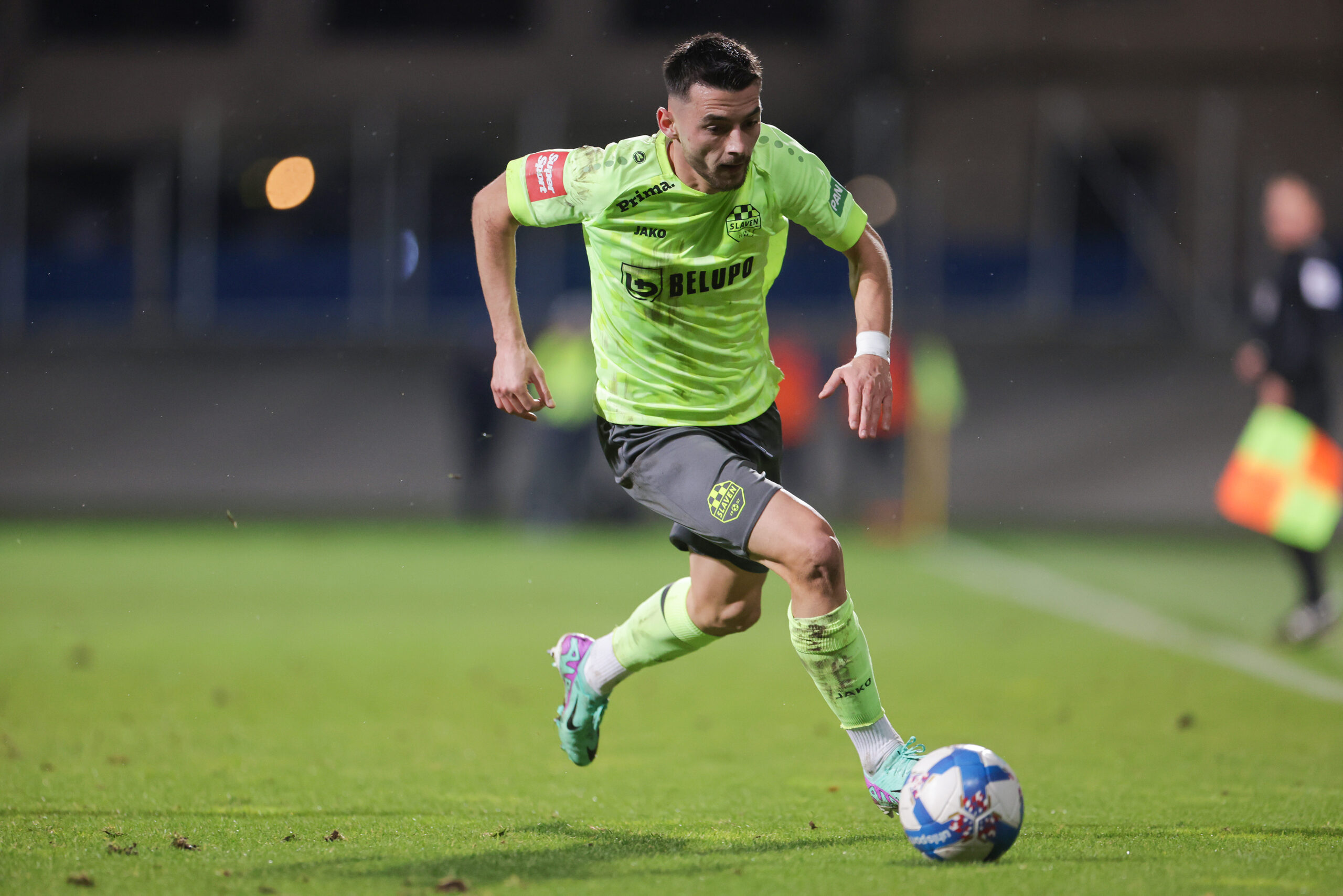 24.11.2023., stadion u Kranjcevicevoj ulici, Zagreb - SuperSport HNL, 16. kolo, NK Lokomotiva - NK Slaven Belupo. Arber Hoxha Photo: Luka Stanzl/PIXSELL