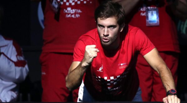 25.11.2022., Malaga - Jose Maria Martin Carpena Arena. Davis Cup by Rakuten. Polufinale, parovi Matthew Ebden/Max Purcell v Nikola Mektic/Mate Pavic, Photo: Sanjin Strukic/PIXSELL
