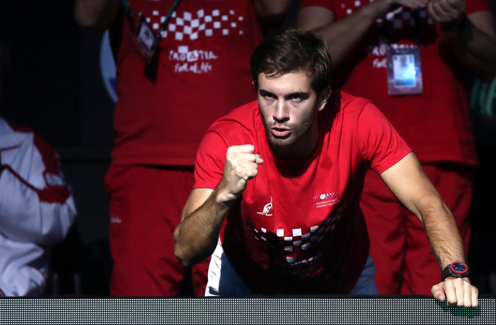 25.11.2022., Malaga - Jose Maria Martin Carpena Arena. Davis Cup by Rakuten. Polufinale, parovi Matthew Ebden/Max Purcell v Nikola Mektic/Mate Pavic, Photo: Sanjin Strukic/PIXSELL