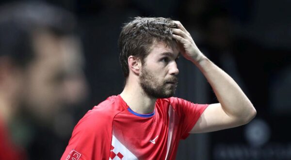 25.11.2022., Malaga - Jose Maria Martin Carpena Arena. Davis Cup by Rakuten. Polufinale, parovi Matthew Ebden/Max Purcell v Nikola Mektic/Mate Pavic, Photo: Sanjin Strukic/PIXSELL